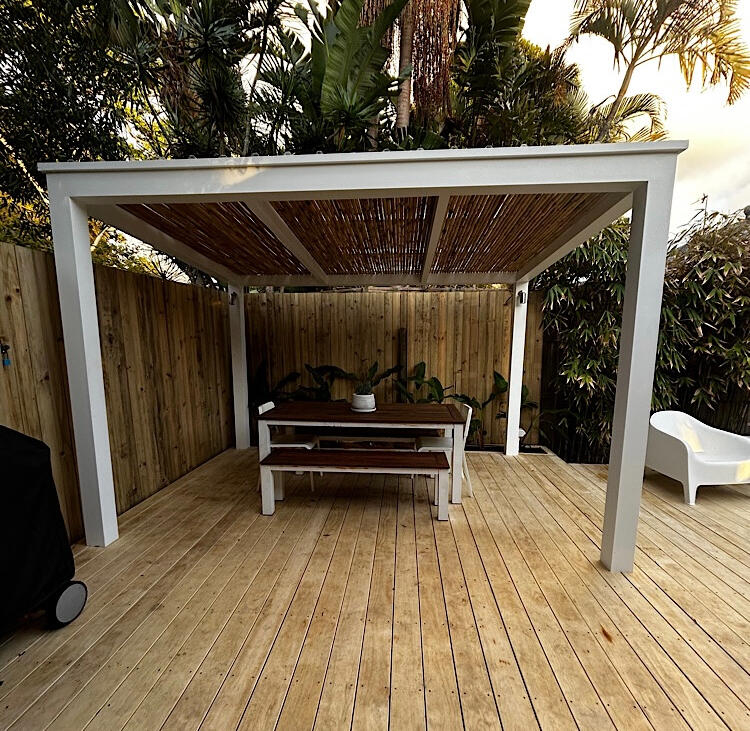 Bamboo pergola